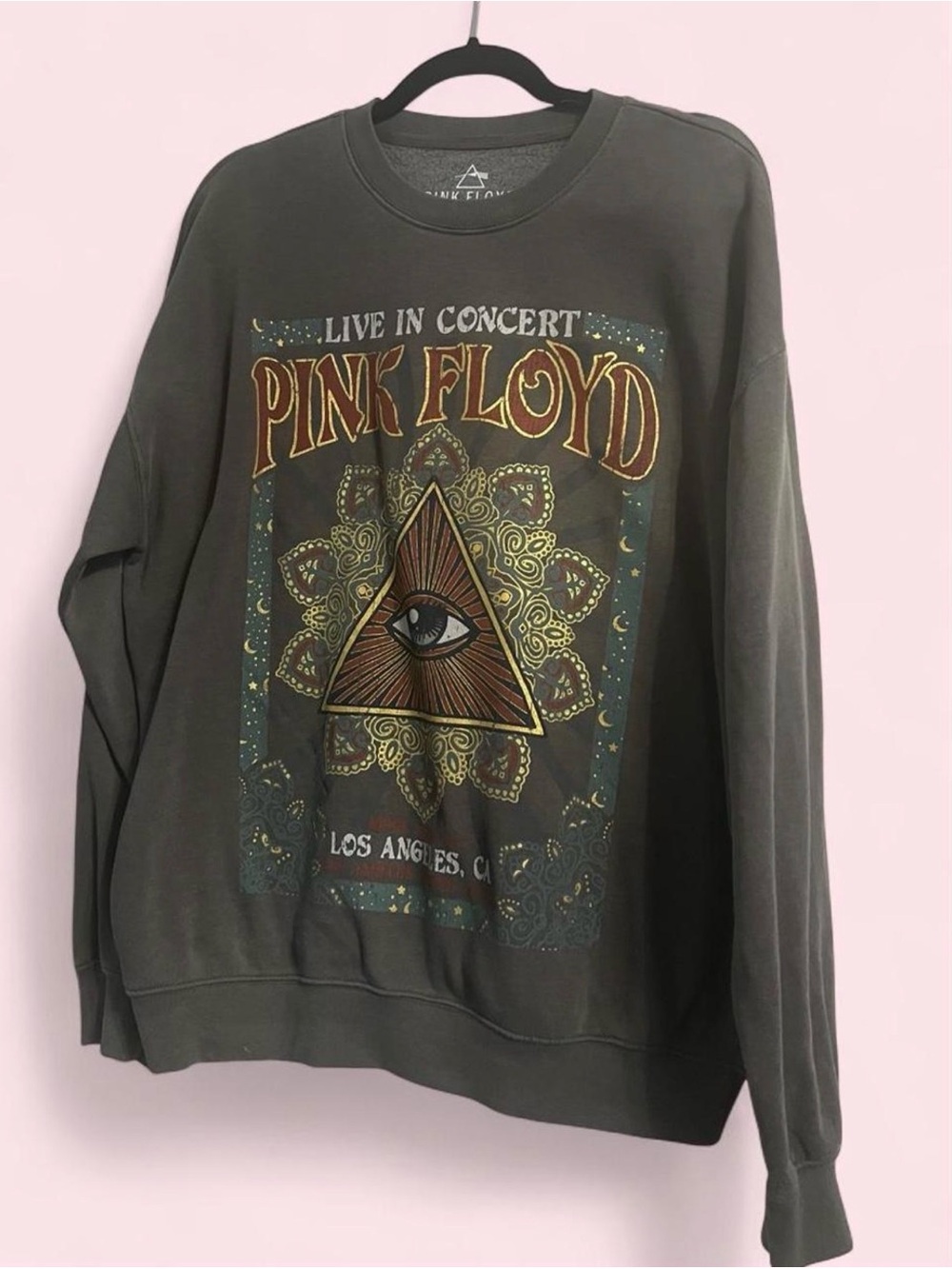 Pink Floyd Graphic Crewneck Sweatshirt - Dark Grey